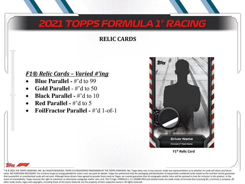 ミントモール / MINT-WEB店 / 2021 TOPPS FORMULA 1 RACING