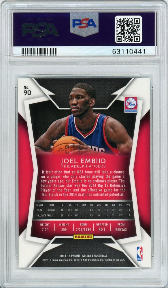 NBAカードjoel embiid select prizm /149 rc nbaカード - その他