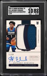 ミントモール / MINT VAULT店 (MSV委託品通販) / 2020-21 Panini National Treasures #111 Anthony  Edwards RC Autograph Patch【71/99】【SGC NM-MT 8/Auto 10】 Minnesota  Timberwolves