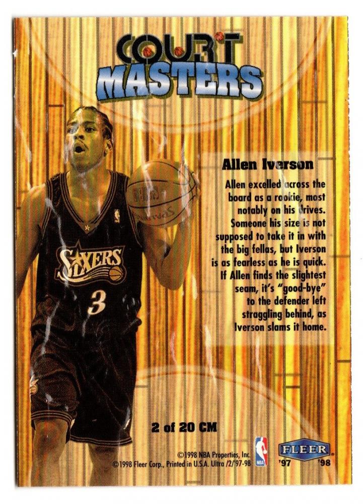 NBA 97-98 SHOWCASE ROW2 & ROW3 Allen Iverson アレン・アイバーソン 2枚セット 新品ミント状態品