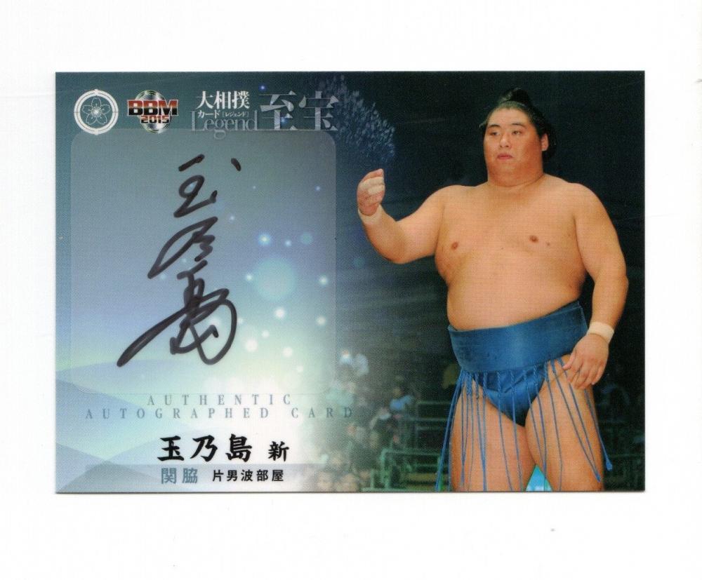 得価限定SALE大相撲　至宝　北勝力　関脇　自筆サインカード　autograph card BBM2015 相撲