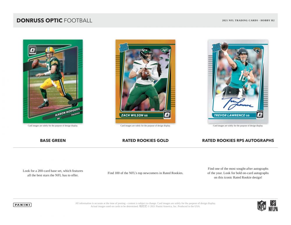 未開封BOX NFL 2021 PANINI DONRUSS OPTIC4CA