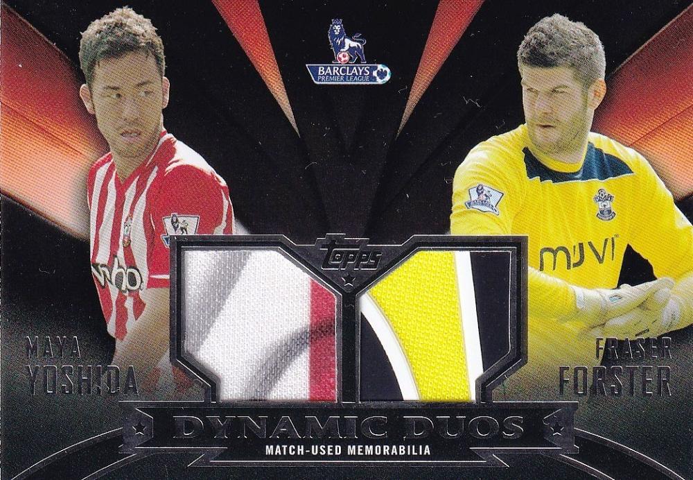 ミントモール Mint 浦和店 14 Topps Premier Gold Southamptonパラレル版 Fraser Forster Maya Yoshida Dynamic Duo Relics Black 09 25