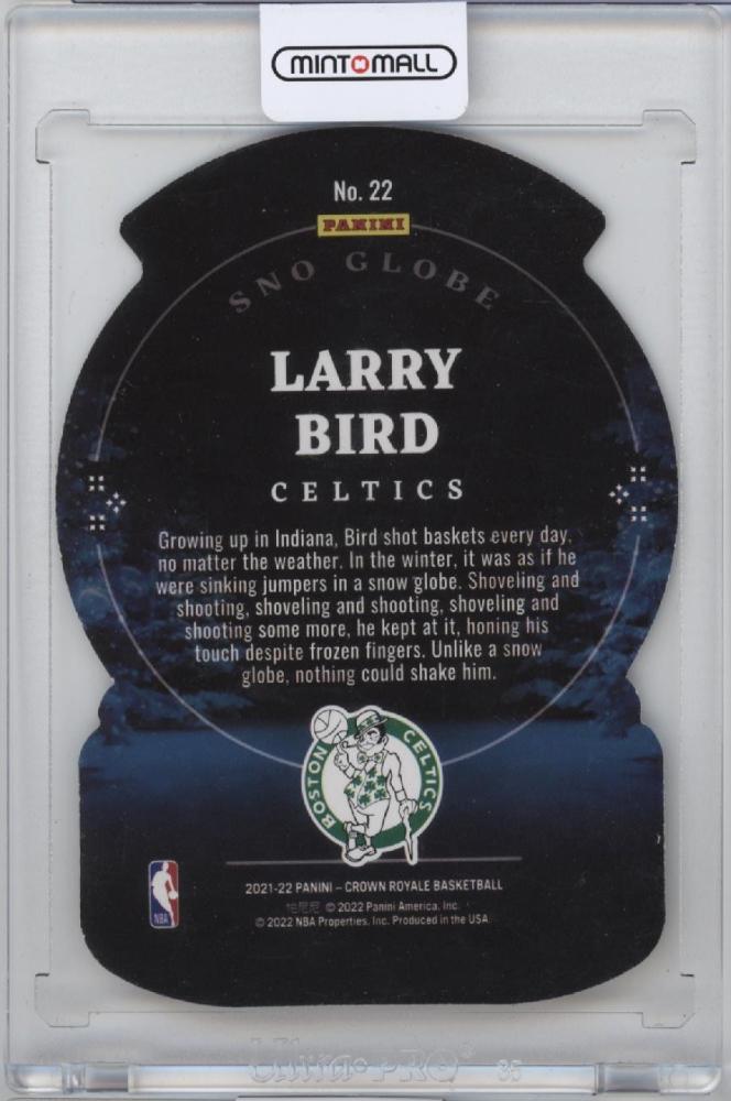 ミントモール Mint 立川店 2021 22 Panini Crown Royale Larry Bird 22 Sno Globe 【0699】 