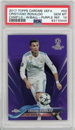 GMA 10 クリスティアーノ・ロナウド 2017 Topps Chrome UEFA #93 (With Ball)　Cristiano Ronaldo　Gem Mint　クリロナ