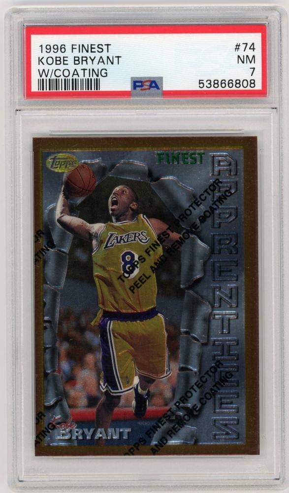 PSA9 96-97 Finest Kobe Bryant #74 with Cating MINT Rookie Card RC コービー・ブライアント ルーキーカード 殿堂入り HoF