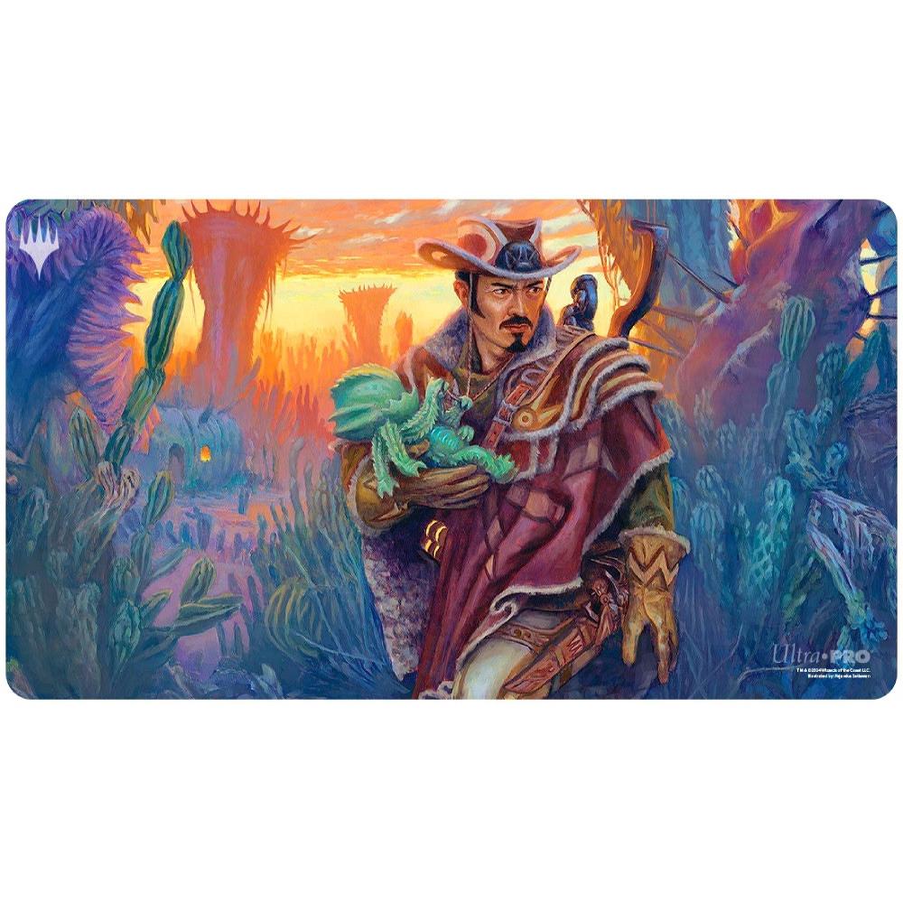 【返品・交換不可】Ultra・PRO MTG[Outlaws of Thunder Junction (英題)]プレイマット/B/誇らしい守護者、ユウマ(Yuma, Proud Protector)