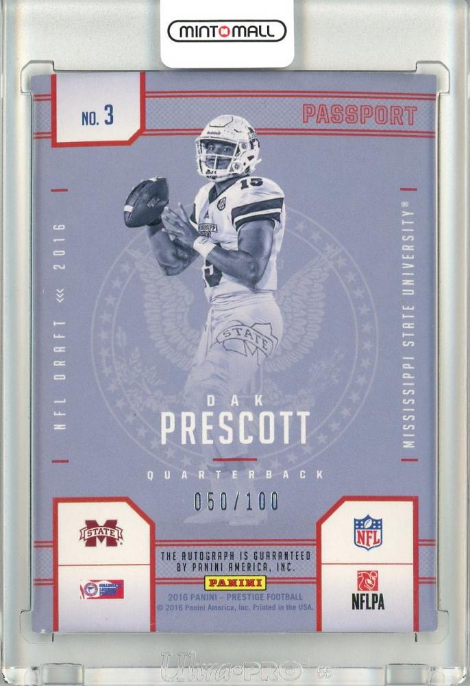 ミントモール / MINT 立川店 / 2016 Panini Prestige Dak Prescott Rookie Passport ...