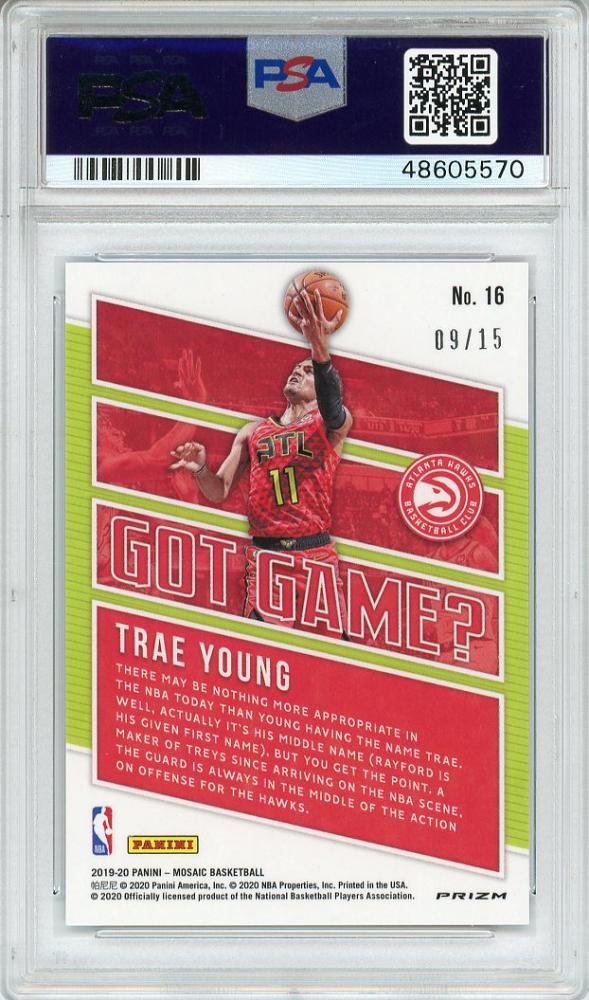 2019-20 Mosaic Trae Young In It to Win It #12 BGS 9 top