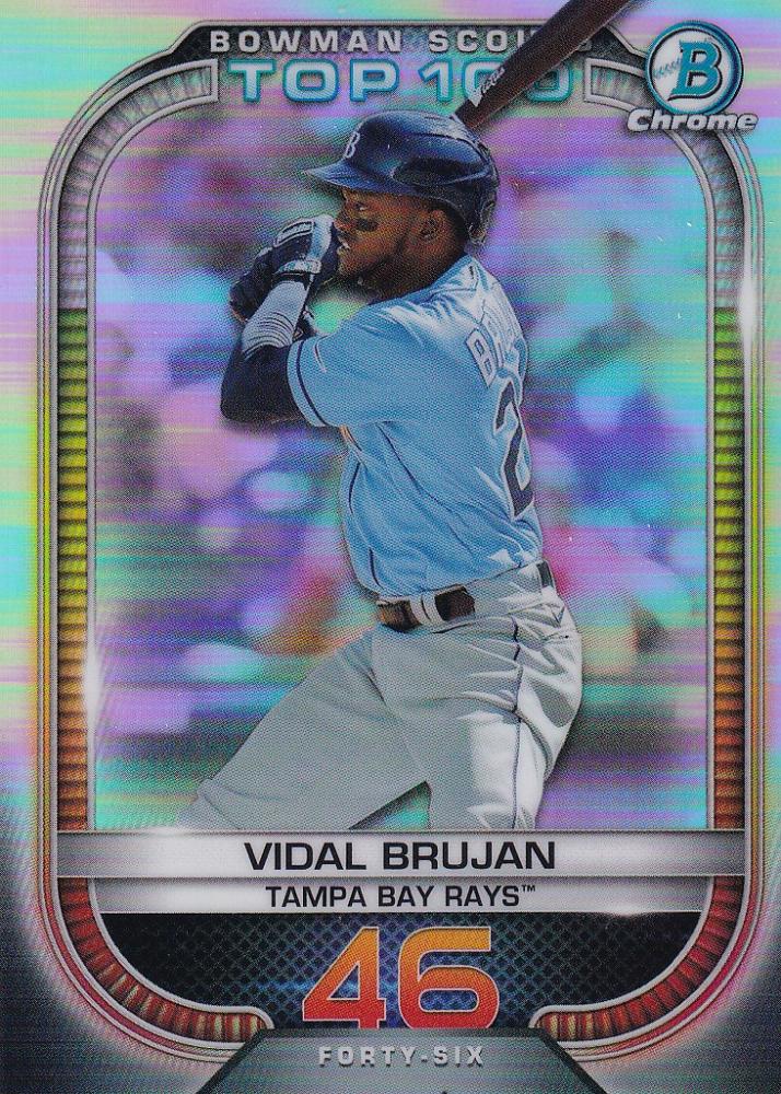 Mint Topps Bowman Tampa Bay Rays Vidal Brujan