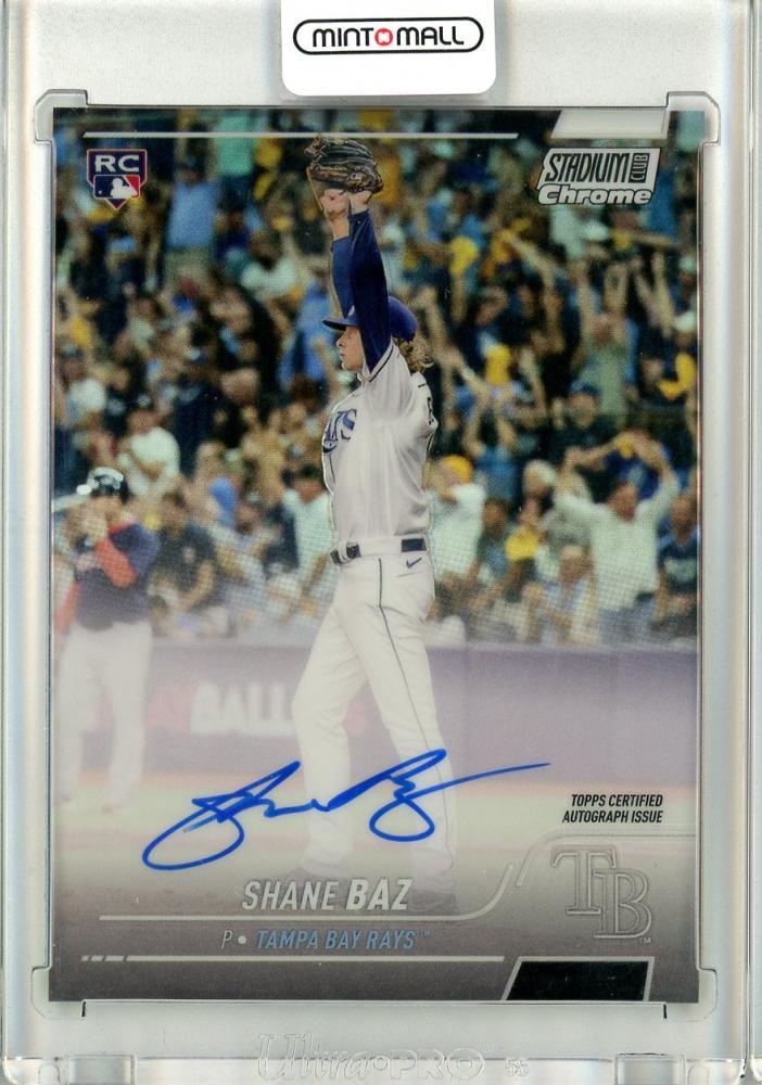 2022 Shane Baz Panini Chronicles BLUE ROOKIE JERSEY AUTO AUTOGRAPH RELIC  REDEMPTION #136 Tampa Bay Rays