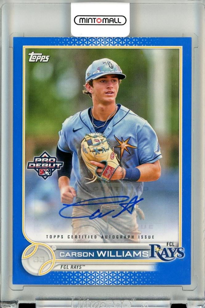 Carson Williams topps auto /150シリ DEBUT-