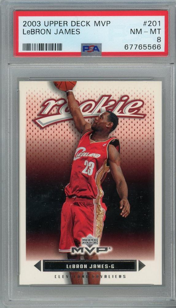 2003-04 Upper Deck MVP LeBron James #201 RC【PSA 8】 Cleveland Cavaliers