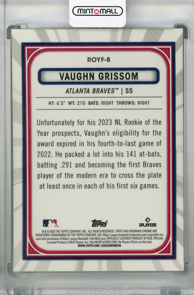 ミントモール Mint 浦和店 2023 Topps Bowman Atlanta Braves Vaughn Grissom