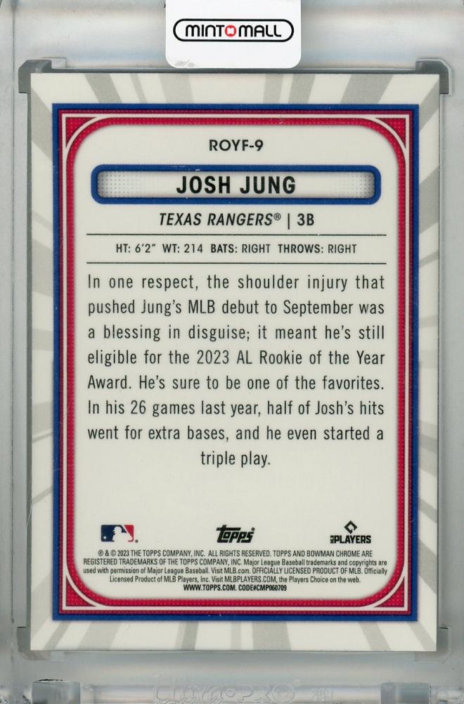 ミントモール / MINT 浦和店 / 2023 Topps Bowman Texas Rangers Josh Jung Rookie of