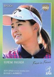 ファーストナンバー　2024 EPOCH JLPGA オフィシャルトレーディングカード　ROOKIES & WINNERS 政田夢乃　直筆サインカード　01/15