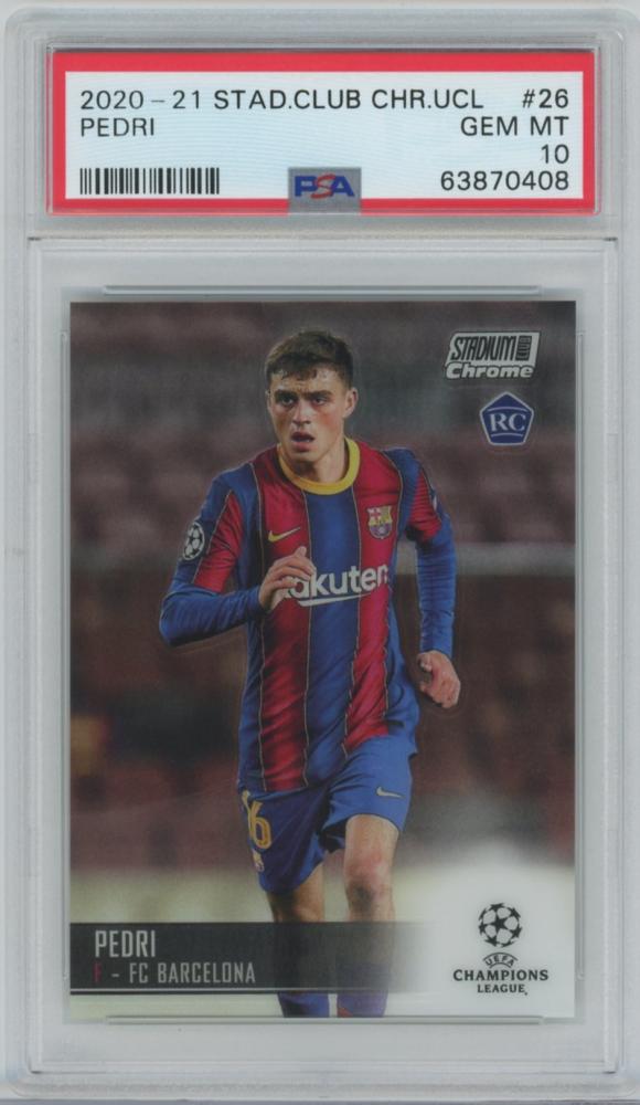 Pedri ペドリ RC 鑑定済み PSA 10 - 2020 Topps Living UEFA Champions league - FC Barcelona バルサ ルーキーカード　激レア