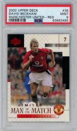 2002 Upper Deck Manchester United David Beckham Red #35