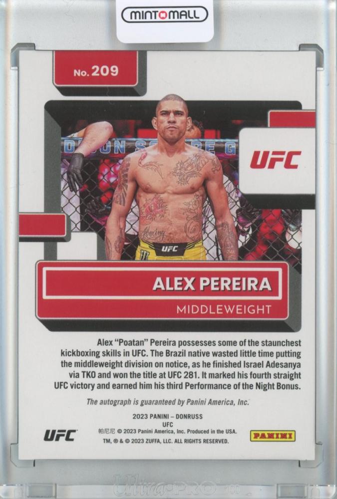 ミントモール / MINT 池袋店 / 2023 Panini Donruss UFC Alex Pereira