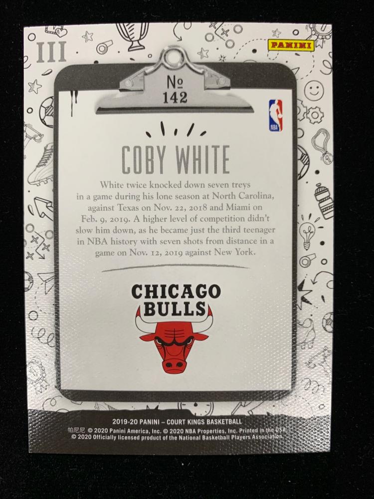 COBY WHITE (コービー・ホワイト) 2019-20 PANINI COURT KINGS 