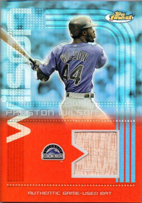 ミントモール Mint 梅田店 04 Topps Finest Preston Wilson Game Used Bat