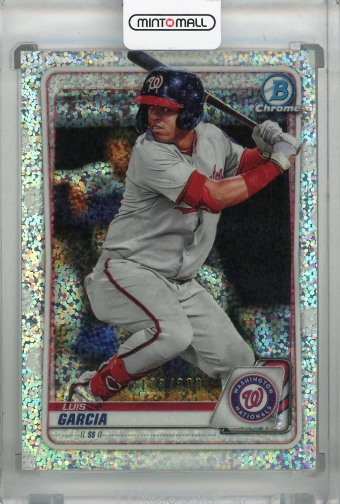 Mint Topps Bowman Washington Nationals Luis Garcia Base Chrome Prospects