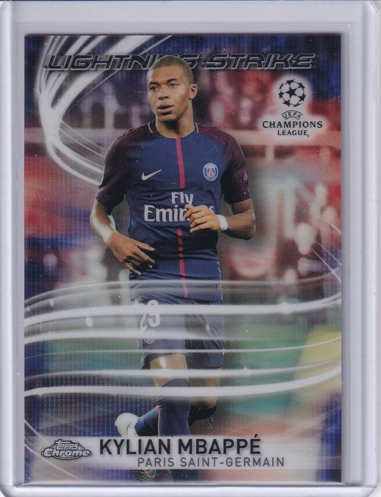 2017 Topps Chrome UEFA Champion League Lightning Strike Kylian