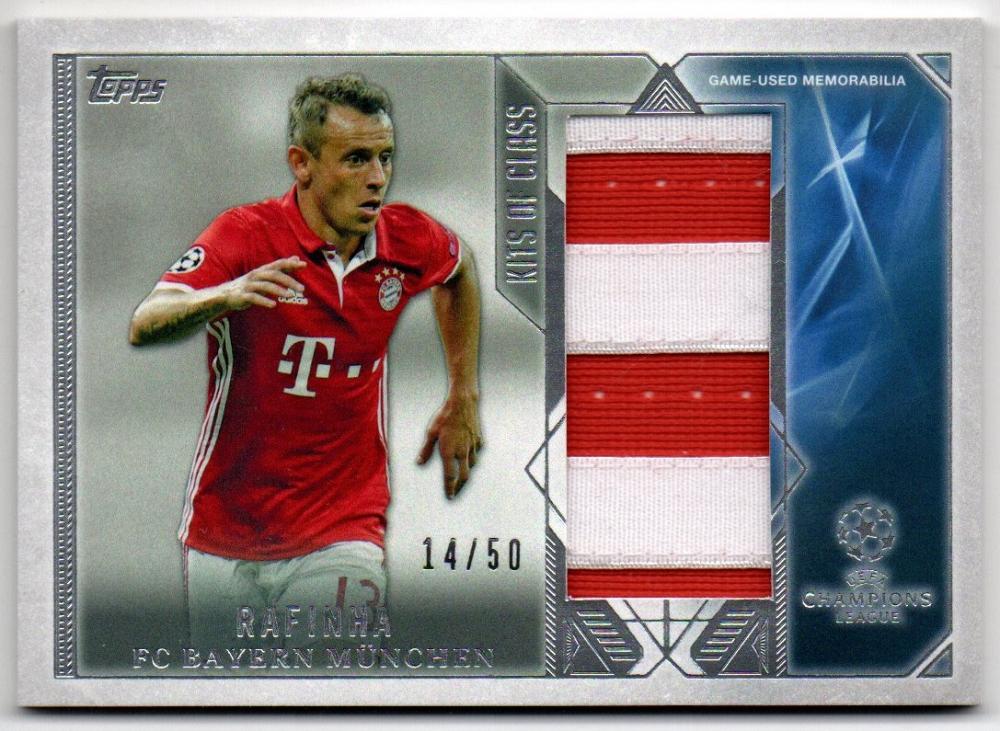 ミントモール Mint 横浜店 16 17 Topps Uefa Champions League Showcase Kits Of Class Memorabilia Rafinha 14 50