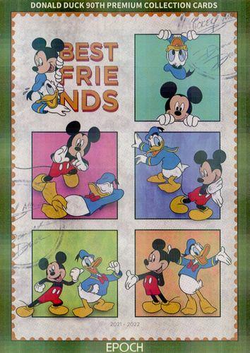 2024 EPOCH ディズニー DISNEY ドナルドダック 90周年プレミアムコレクション #46P ドナルドダック、ミッキーマウス インサートカードA 275枚限定 イエロー箔レギュラーパラレル