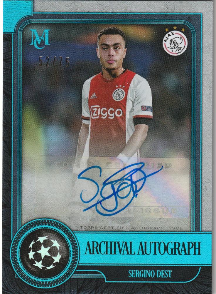 永久保証2019－20TOPPS MUSEUM デスト　ARCHIVAL AUTOGRAPH 直筆サイン　アヤックス その他