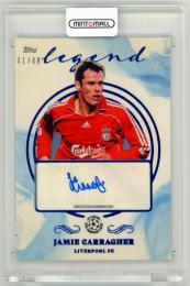2021-22 Topps Pearl UEFA Champions League Jamie Carragher Pearl Autographs Blue Parallels【41/49】 Liverpool FC