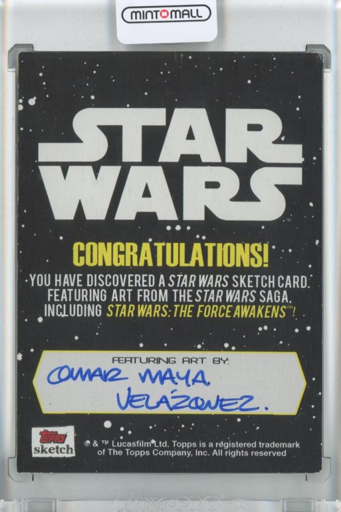 topps star wars sketch  card