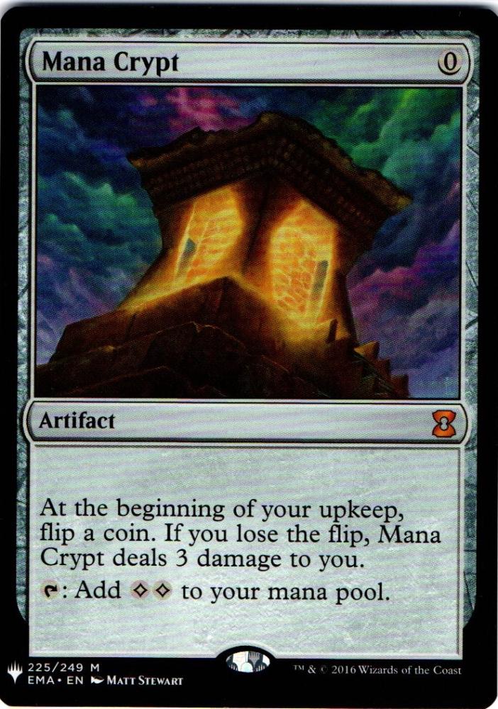 誕生日プレゼント MTG 魔力の墓所 Mana Crypt EMA 英語版