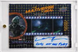 2023 Upper Deck Spider-Man No Way Home Willem Dafoe as Green Goblin #FCAWD The Multiverse is Real Autographs Gold  "Come out and play" B【1/10】