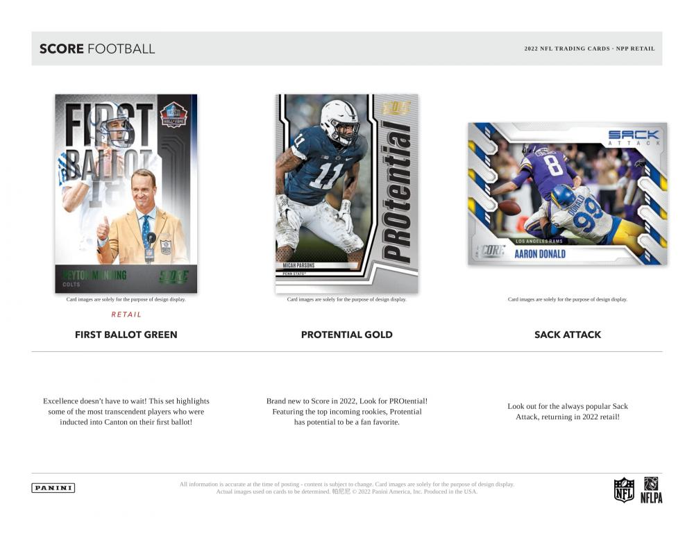 ミントモール / MINT-WEB店 / NFL 2022 PANINI SCORE FOOTBALL RETAIL