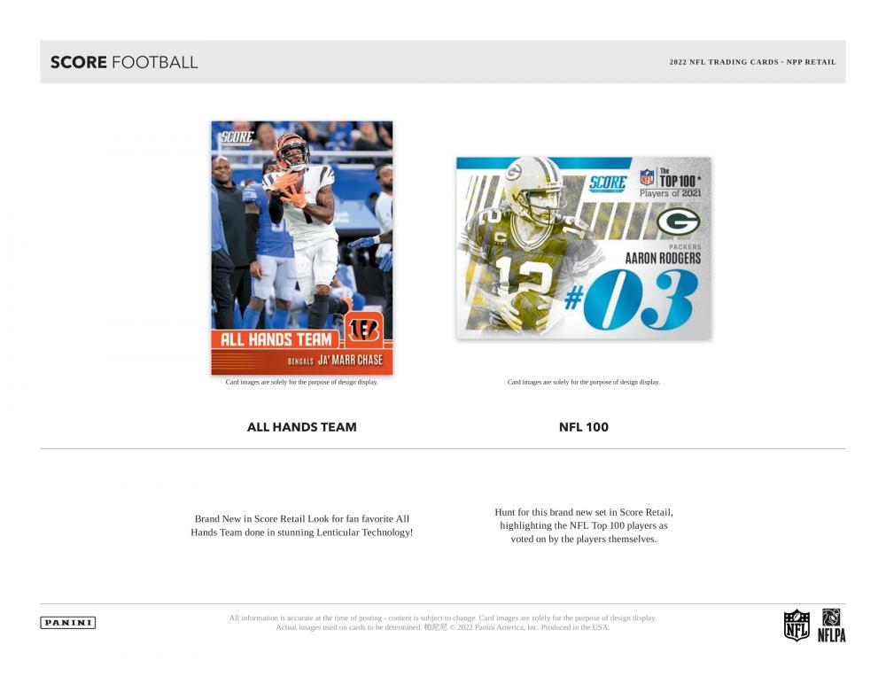 ミントモール / MINT-WEB店 / NFL 2022 PANINI SCORE FOOTBALL RETAIL