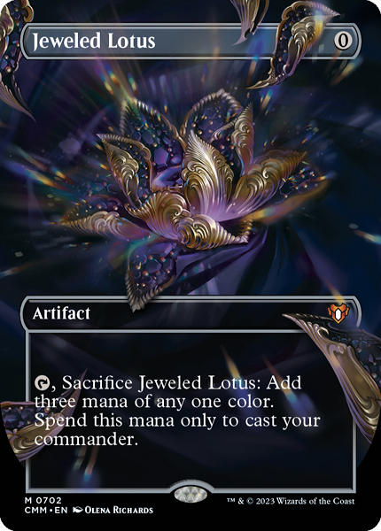 宝石の睡蓮 Jeweled Lotus ボーダーレス foil 英語 - マジック：ザ