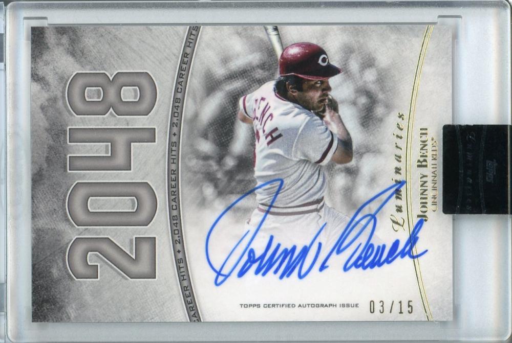 ミントモール / MINT 浦和店 / 2017 Topps Luminaries Cincinnati Reds Johnny Bench Hit  Kings Autographs 03/15