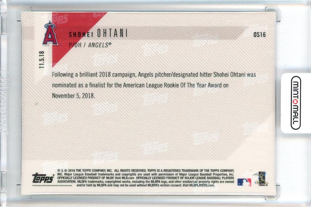 大谷翔平 ルーキーカード】Topps now 2018 OS-16 - その他