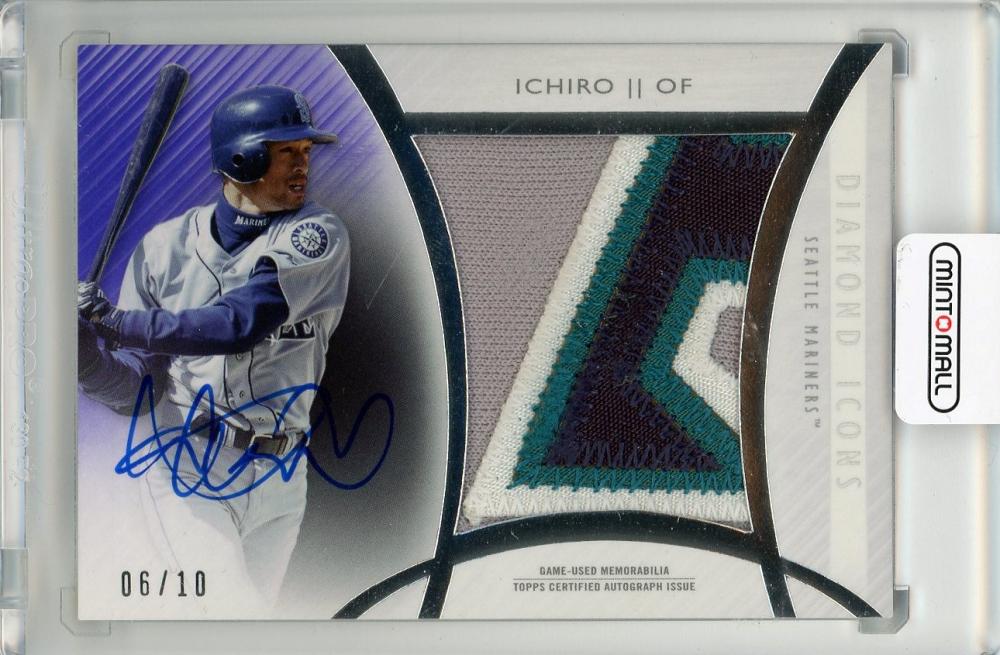 Topps イチロー patch auto /10 | redeacai.com.br