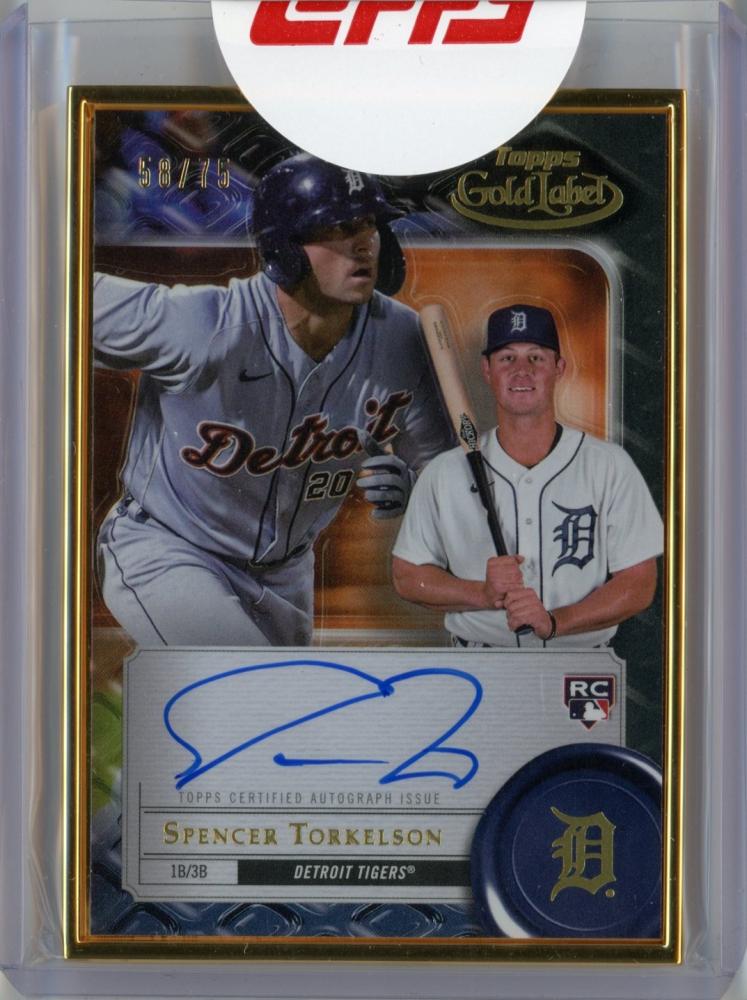 Spencer Torkelson Detroit Tigers 2022 Topps Gold Label # 75