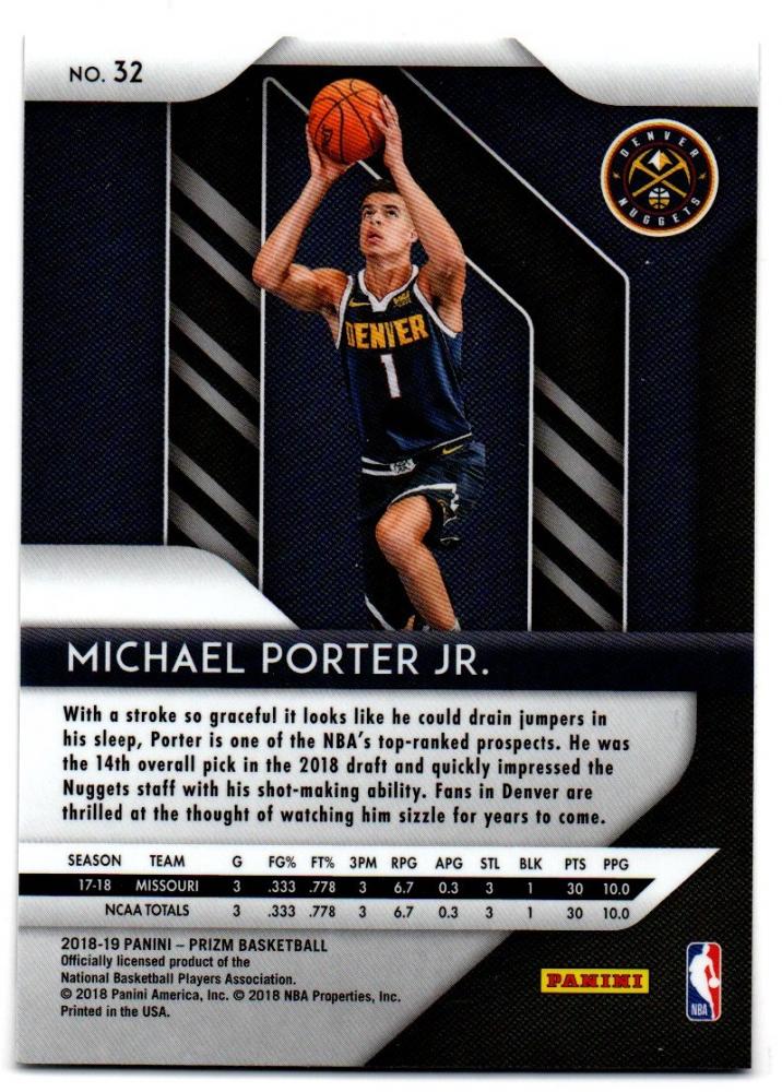 ミントモール / MINT 横浜店 / 2018-19 PANINI Prizm #32 RC / MICHAEL