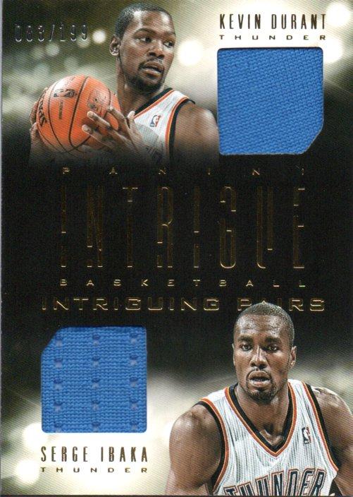 ミントモール Mint 梅田店 13 14 Panini Intrigue Kevin Durant Serge Ibaka Pairs Game Worn Jersey 0 199