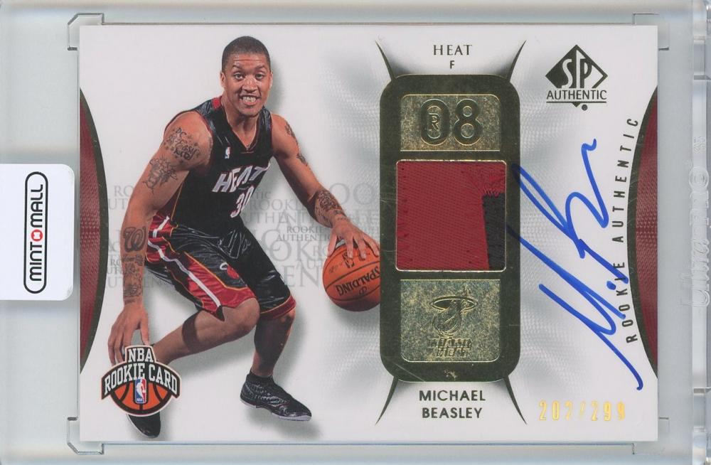 ミントモール / MINT 広島店 / 【キズあり】2008-09 Upper Deck SP AUTHENTIC Michael Beasley  Autographs 202/299