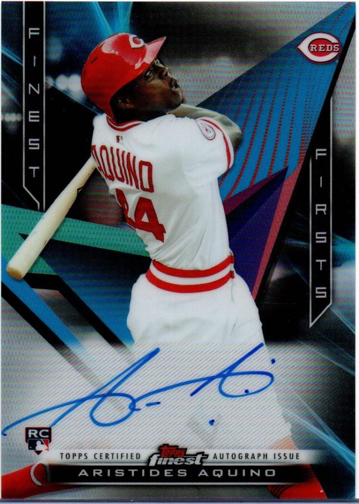 2021 Topps Green Foil #245 Aristides Aquino FS Reds 411/499 - MyBallcards