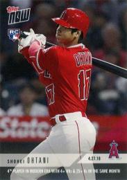 2018 TOPPS NOW #136 Shohei Ohtani 【英語版】4 PLAYER IN