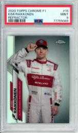 2020 topps chrome f1 角田　psa9 sapphire