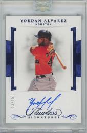 2020 PANINI Flawless Rookie Signatures Sapphire / YORDAN ALVAREZ(Houston Astros) 【13/15】