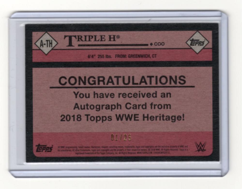 ミントモール / MINT 福岡店 / 2018 TOPPS WWE HERITAGE Triple H