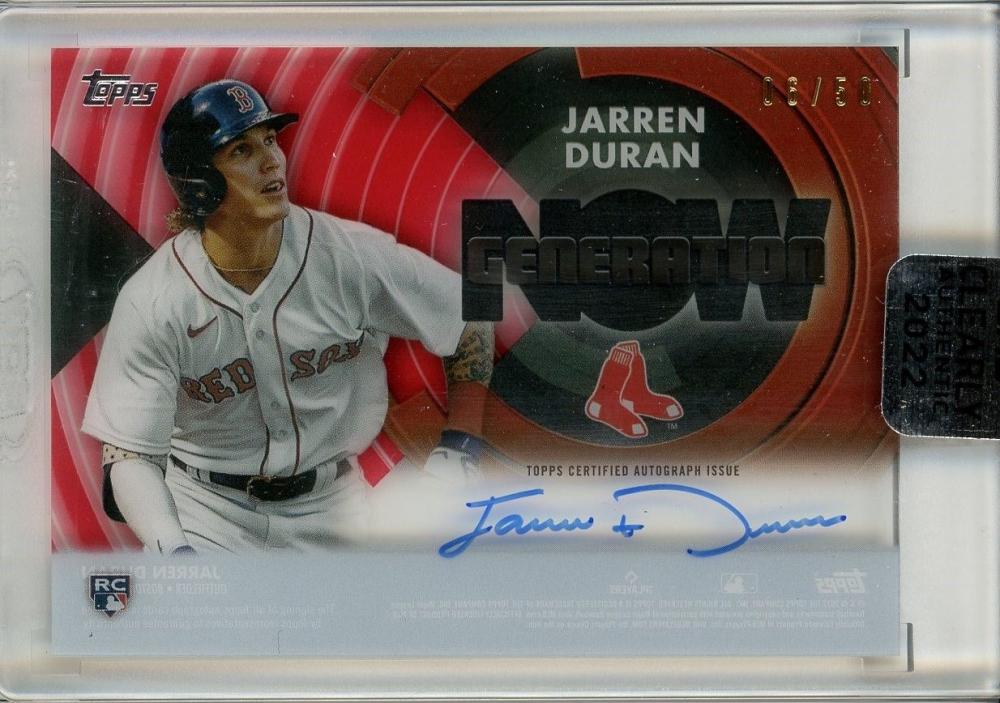 Jarren Duran - 2022 MLB TOPPS NOW® Card 632 - PR: 492